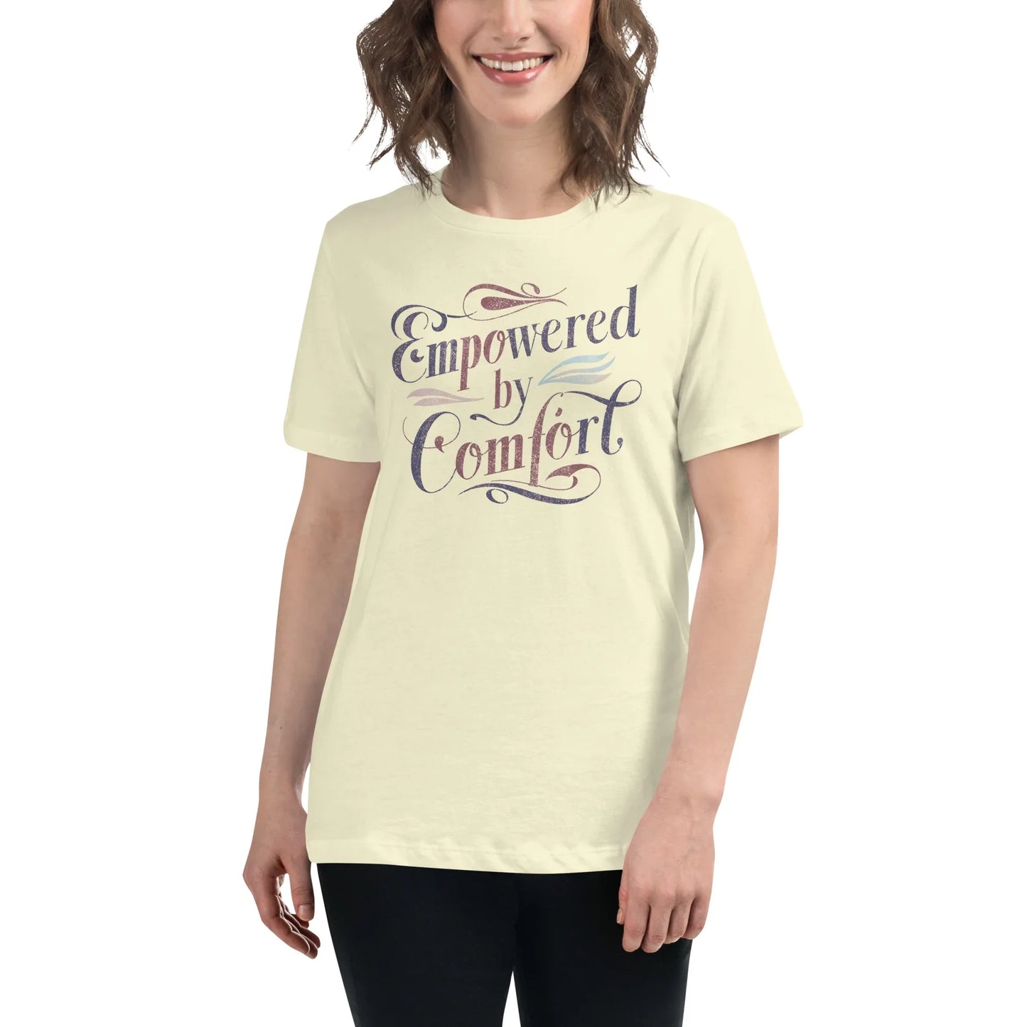 Women's Relaxed T-Shirt | Empowered By Comfort - AwRans Clothing