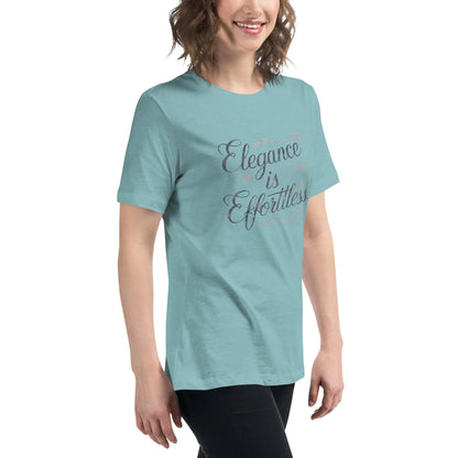 Women's Relaxed T-Shirt | Elegance Is Effortless - AwRans Clothing