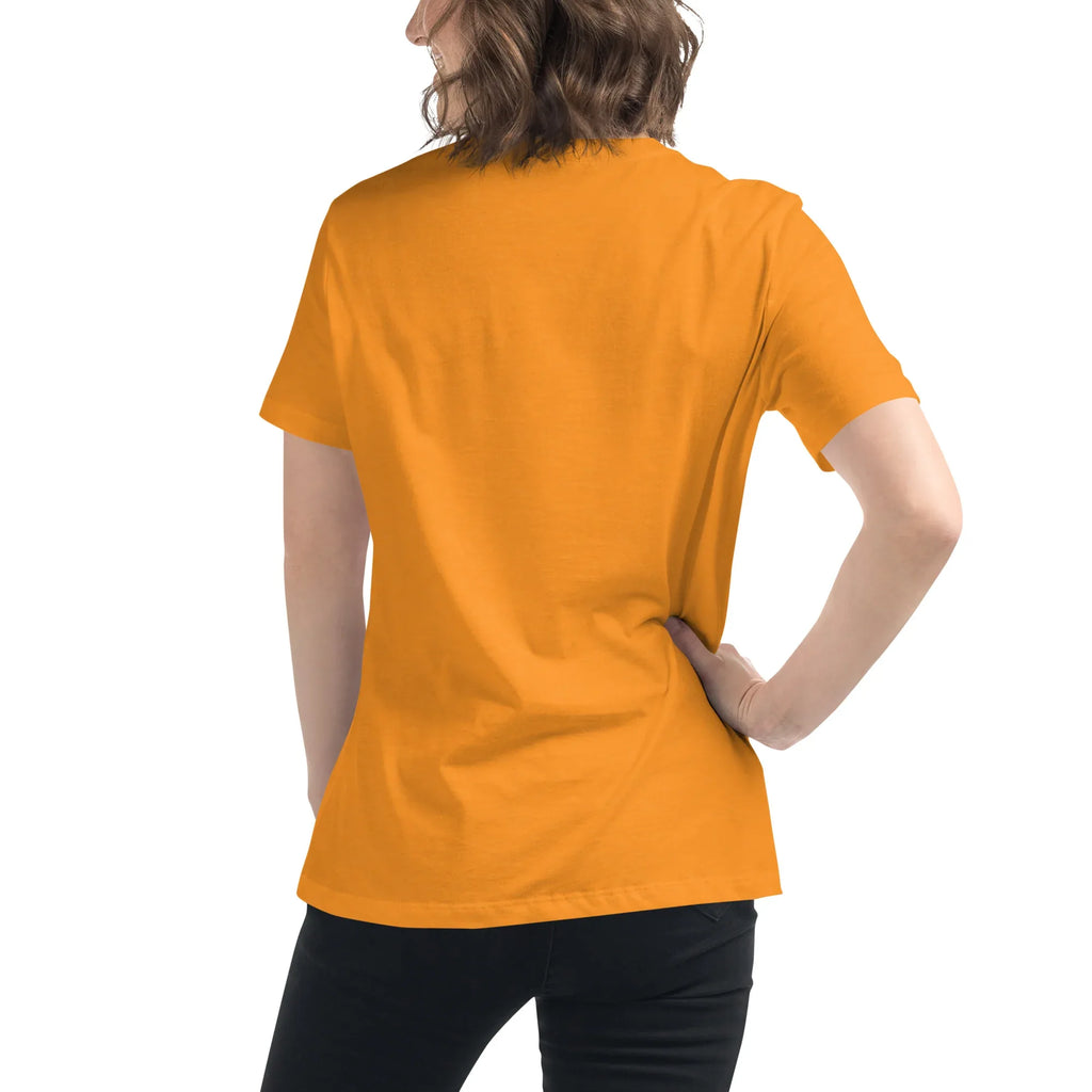 Women's Relaxed T-Shirt | Soft Style Heart Women's t-shirt AwRans Clothing womens-relaxed-t-shirt-heather-marmalade-back-67a40d037b5a4
