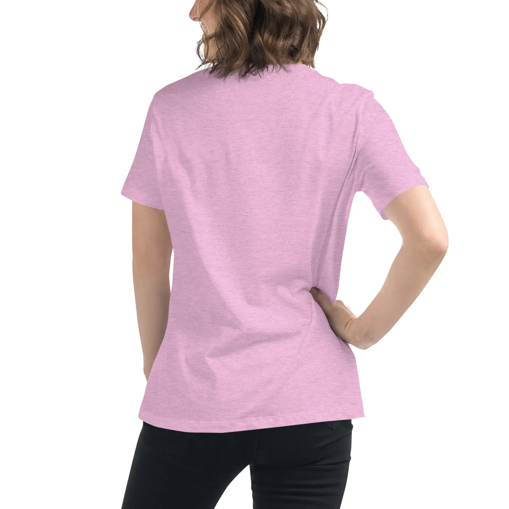 Women's Relaxed T-Shirt | Chase Dreams Not Trends Women's t-shirt AwRans Clothing womens-relaxed-t-shirt-heather-prism-lilac-back-67a40e0056304