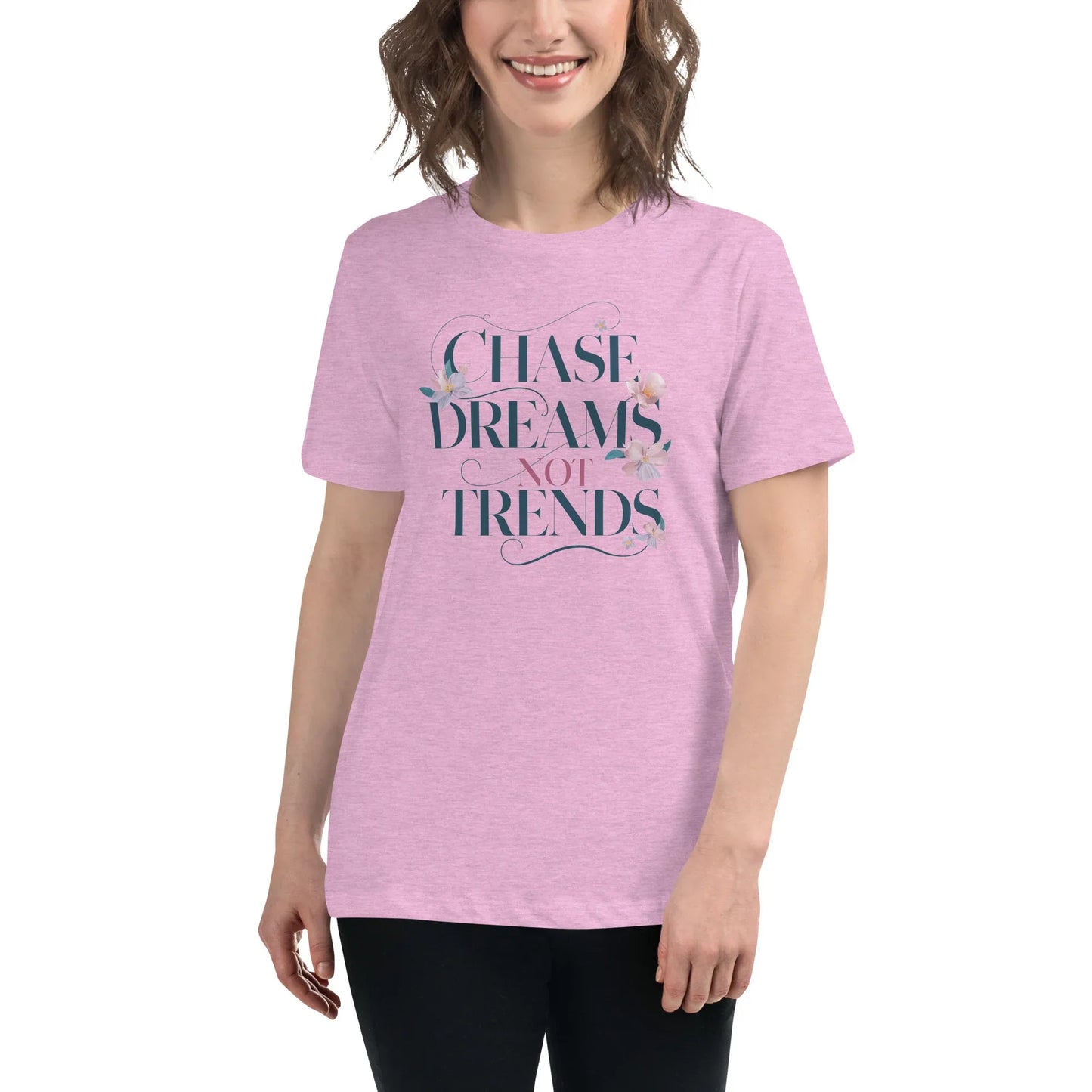 Women's Relaxed T-Shirt | Chase Dreams Not Trends - AwRans Clothing