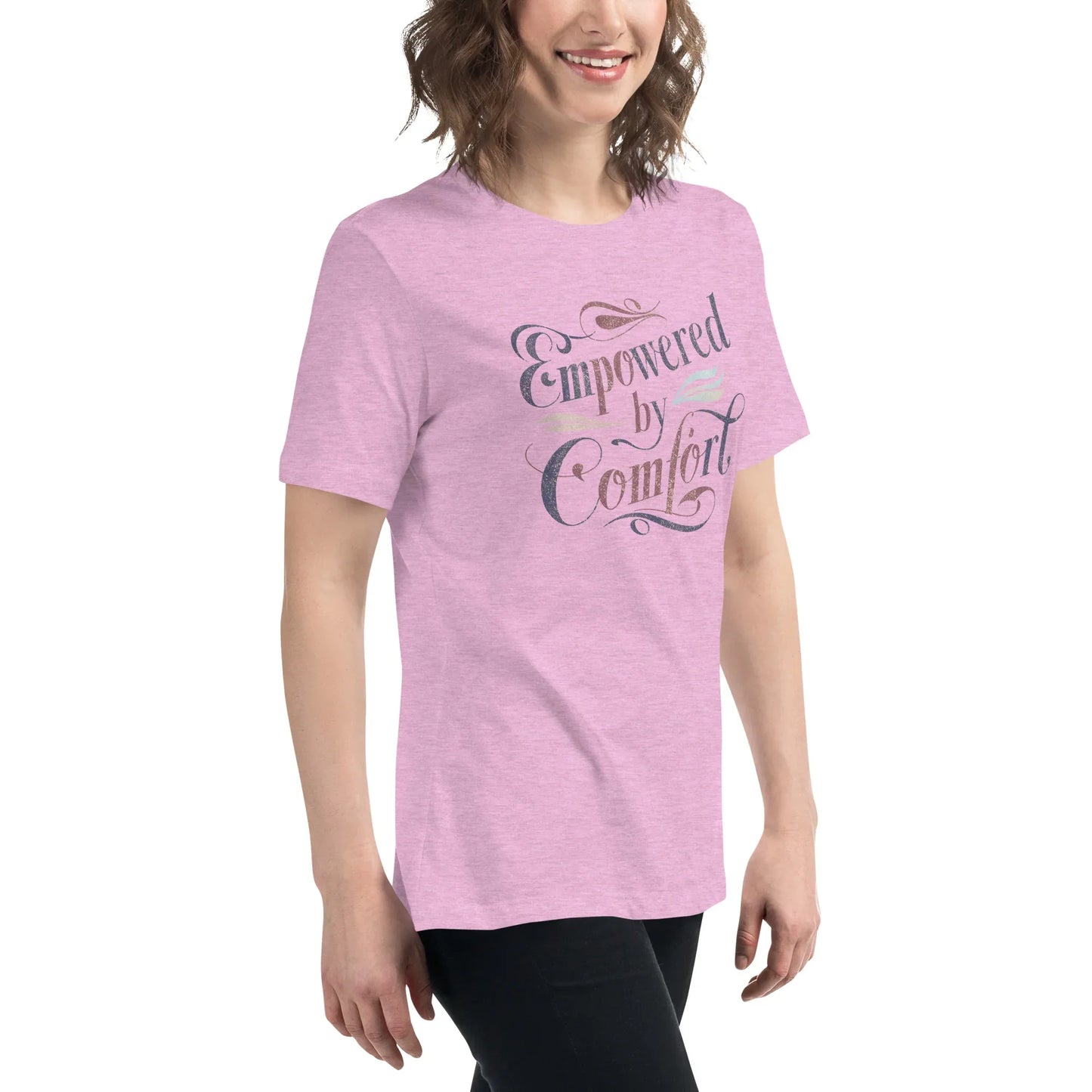 Women's Relaxed T-Shirt | Empowered By Comfort - AwRans Clothing
