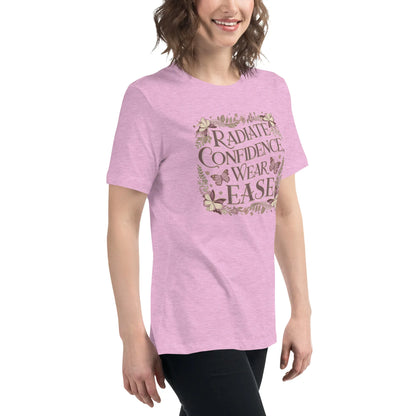 Women's Relaxed T-Shirt | Radiate Confidence Ease - AwRans Clothing