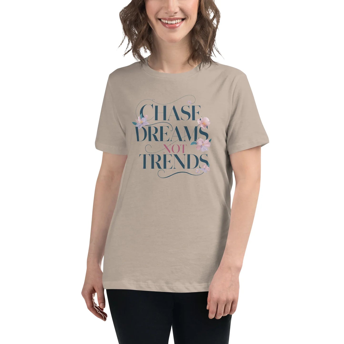 Women's Relaxed T-Shirt | Chase Dreams Not Trends - AwRans Clothing