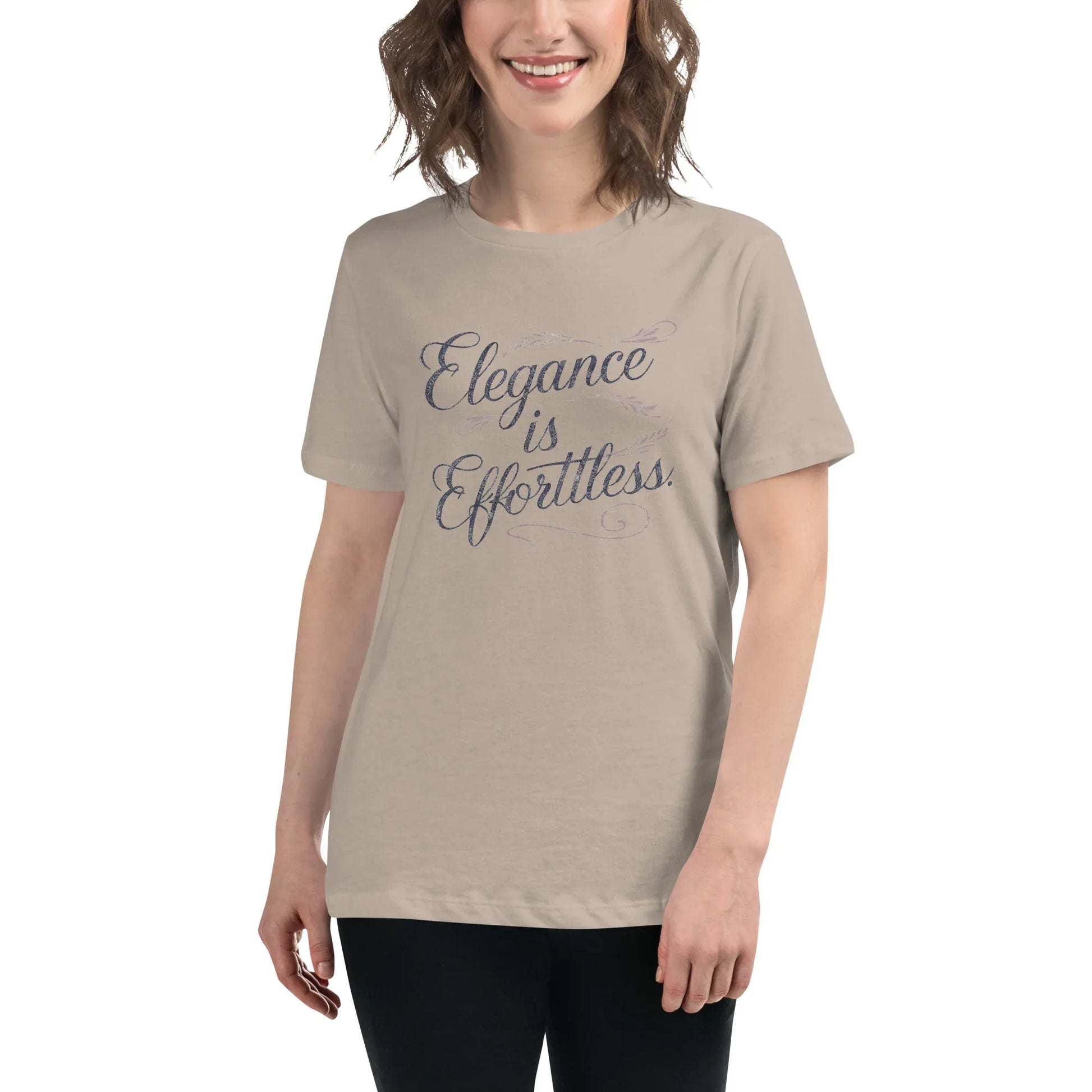 Women's Relaxed T-Shirt | Elegance Is Effortless - AwRans Clothing