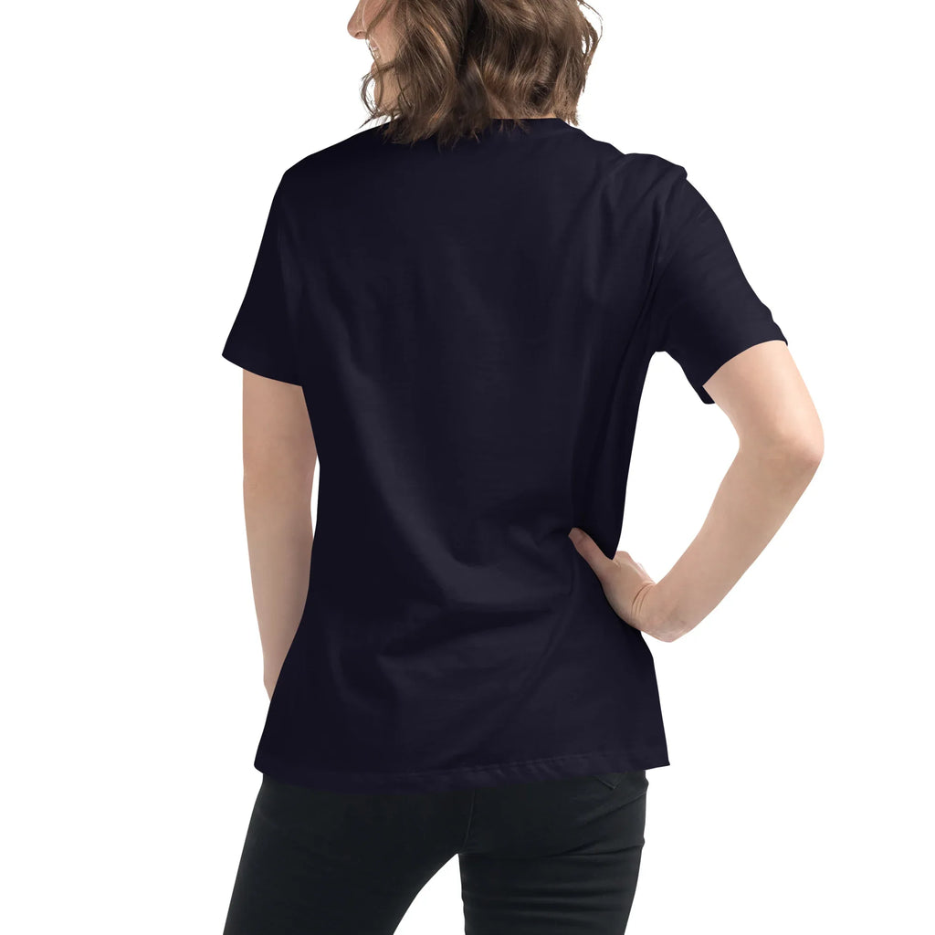 Women's Relaxed T-Shirt | Chase Dreams Not Trends Women's t-shirt AwRans Clothing womens-relaxed-t-shirt-navy-back-67a40e0002eeb