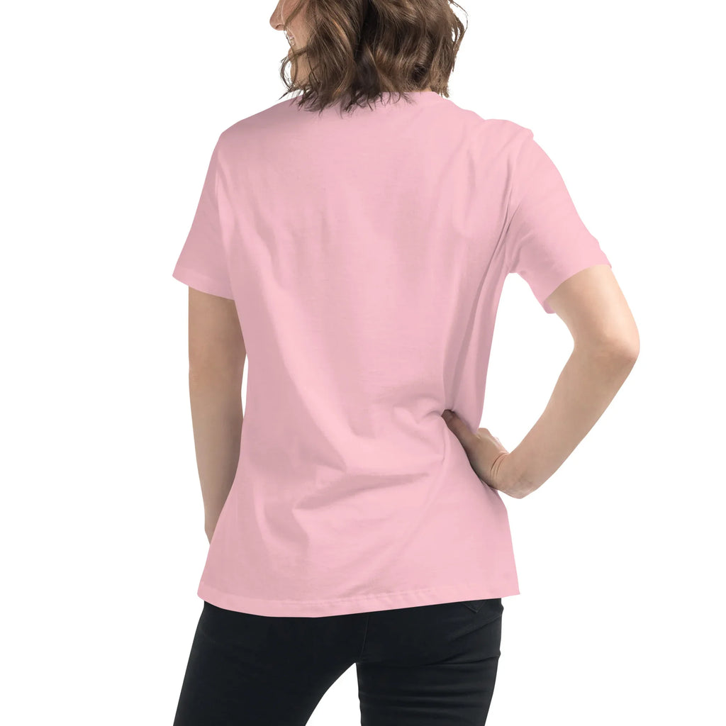 Women's Relaxed T-Shirt | Radiate Confidence Ease Women's t-shirt AwRans Clothing womens-relaxed-t-shirt-pink-back-67a40ed8b140b