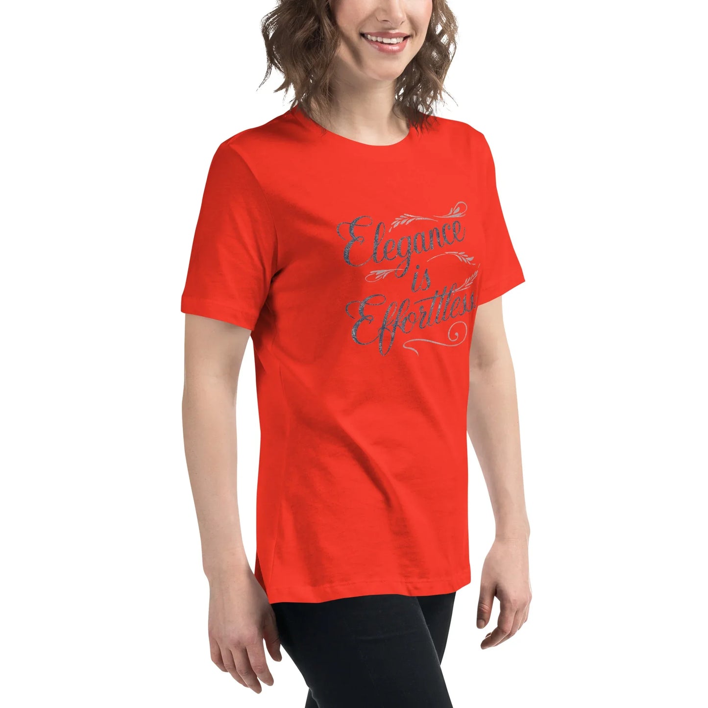 Women's Relaxed T-Shirt | Elegance Is Effortless - AwRans Clothing