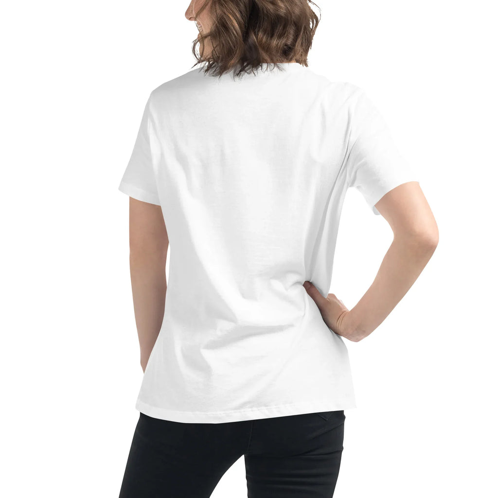 Women's Relaxed T-Shirt | Chase Dreams Not Trends Women's t-shirt AwRans Clothing womens-relaxed-t-shirt-white-back-67a40bf6462d9