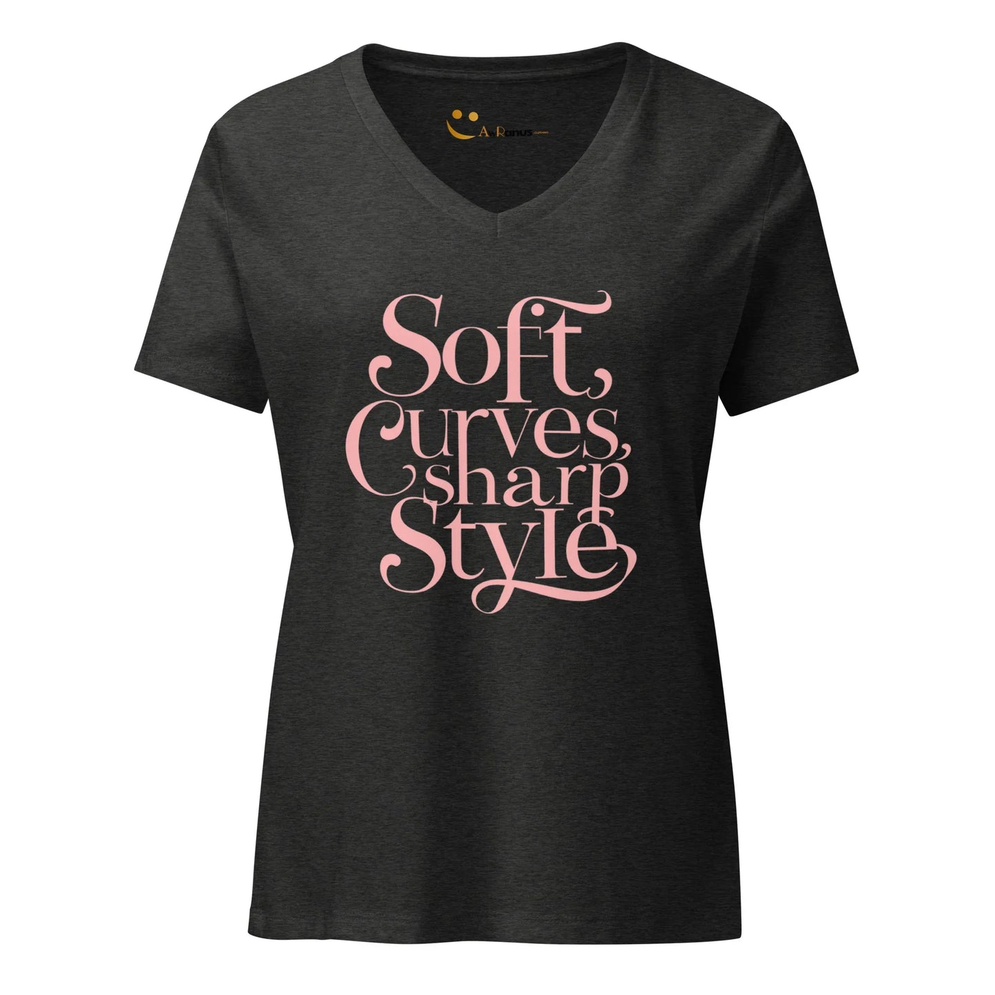 Women’s Relaxed V-Neck T-Shirt | Soft Curves Sharp Style - AwRans Clothing