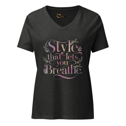Women’s Relaxed V-Neck T-Shirt | Style That Lets You Breathe - AwRans Clothing