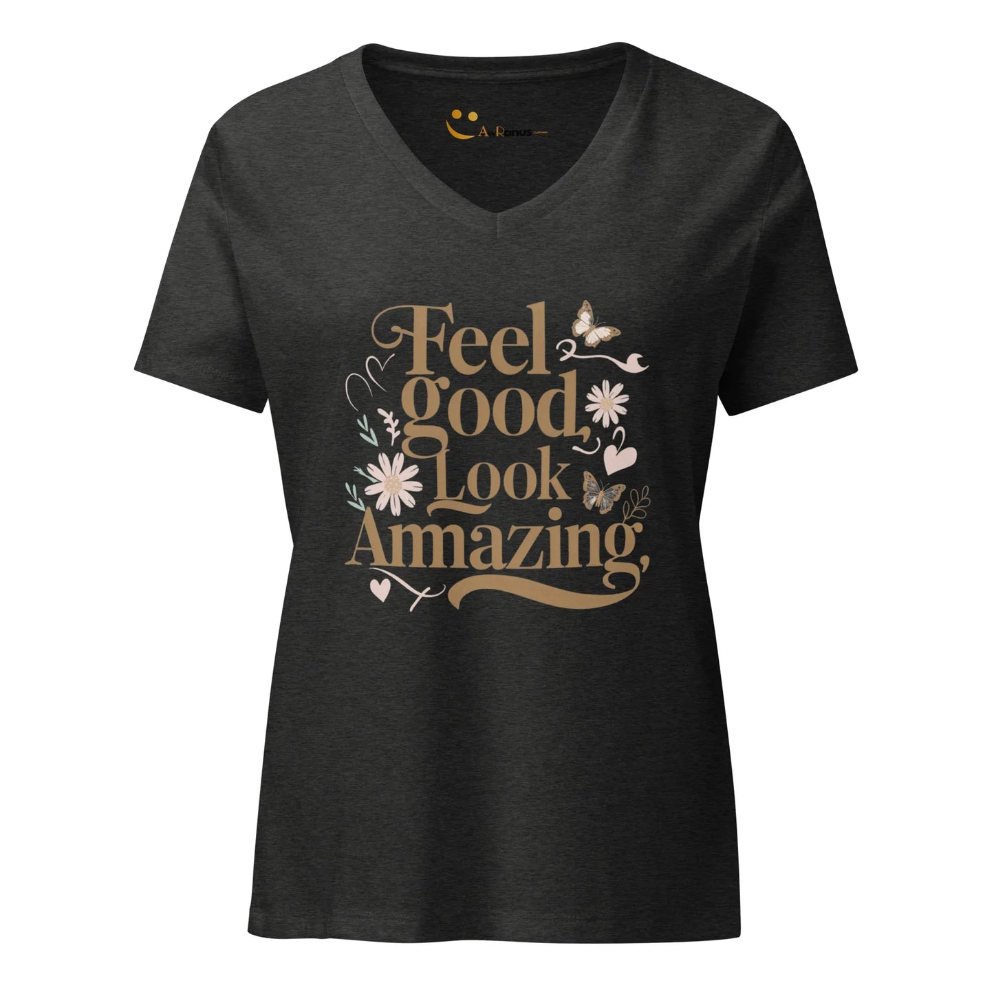 Women’s Relaxed V-Neck T-Shirt | Feel Good Look Amazing - AwRans Clothing