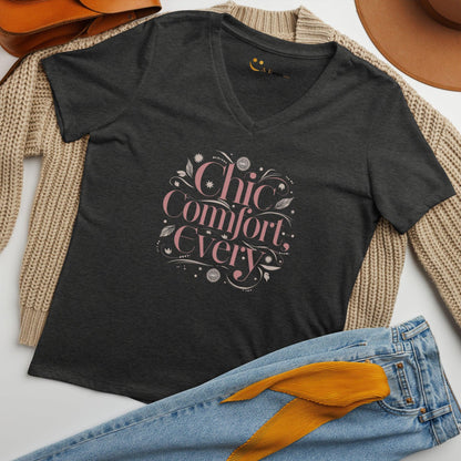 Women’s Relaxed V-Neck T-Shirt | Chic Comfort Every - AwRans Clothing