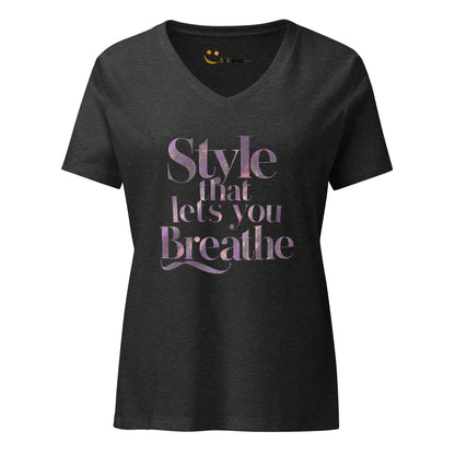 Women’s Relaxed V-Neck T-Shirt | Style That Lets You Breathe - AwRans Clothing