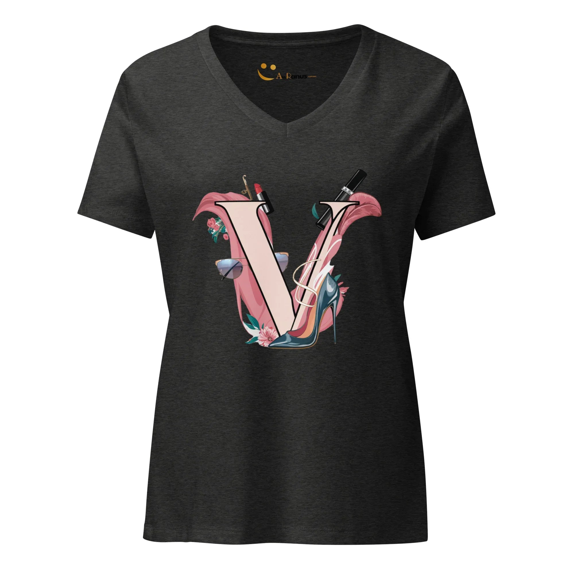 Women’s Relaxed V-Neck T-Shirt | V - AwRans Clothing