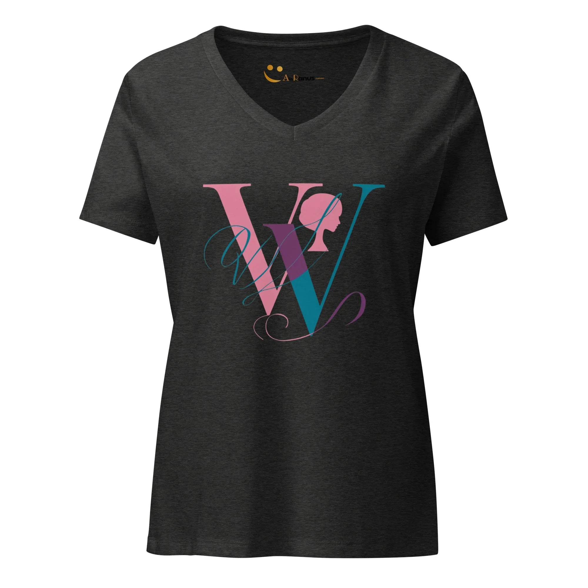 Women’s Relaxed V-Neck T-Shirt | W - AwRans Clothing