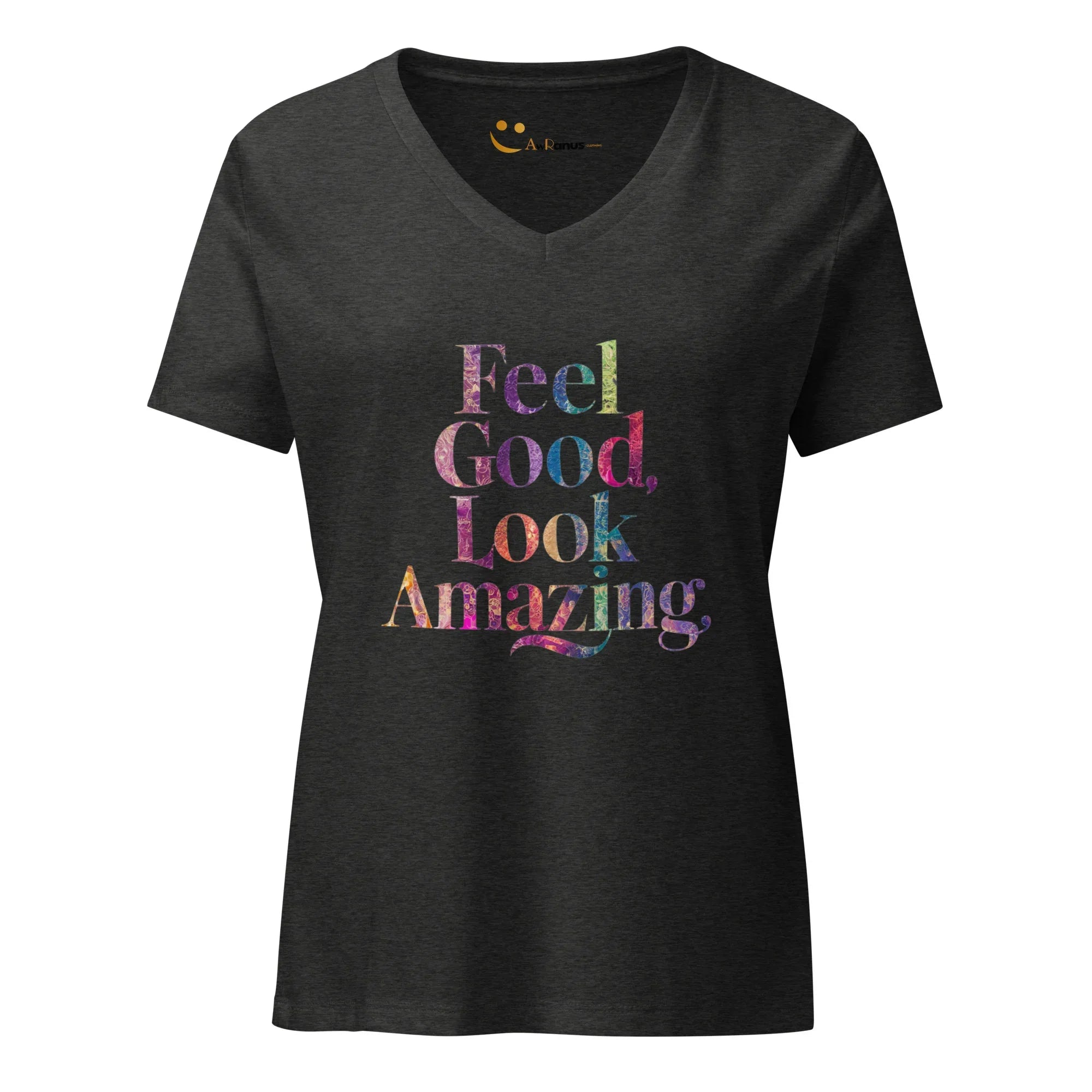Women’s Relaxed V-Neck T-Shirt | Feel Good Look Amazing - AwRans Clothing