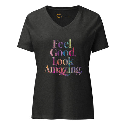 Women’s Relaxed V-Neck T-Shirt | Feel Good Look Amazing - AwRans Clothing