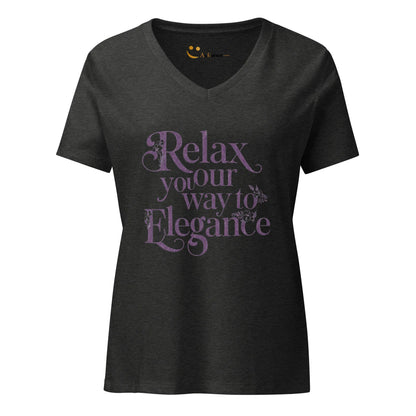Women’s Relaxed V-Neck T-Shirt | Relax Your Way To Elegnce - AwRans Clothing