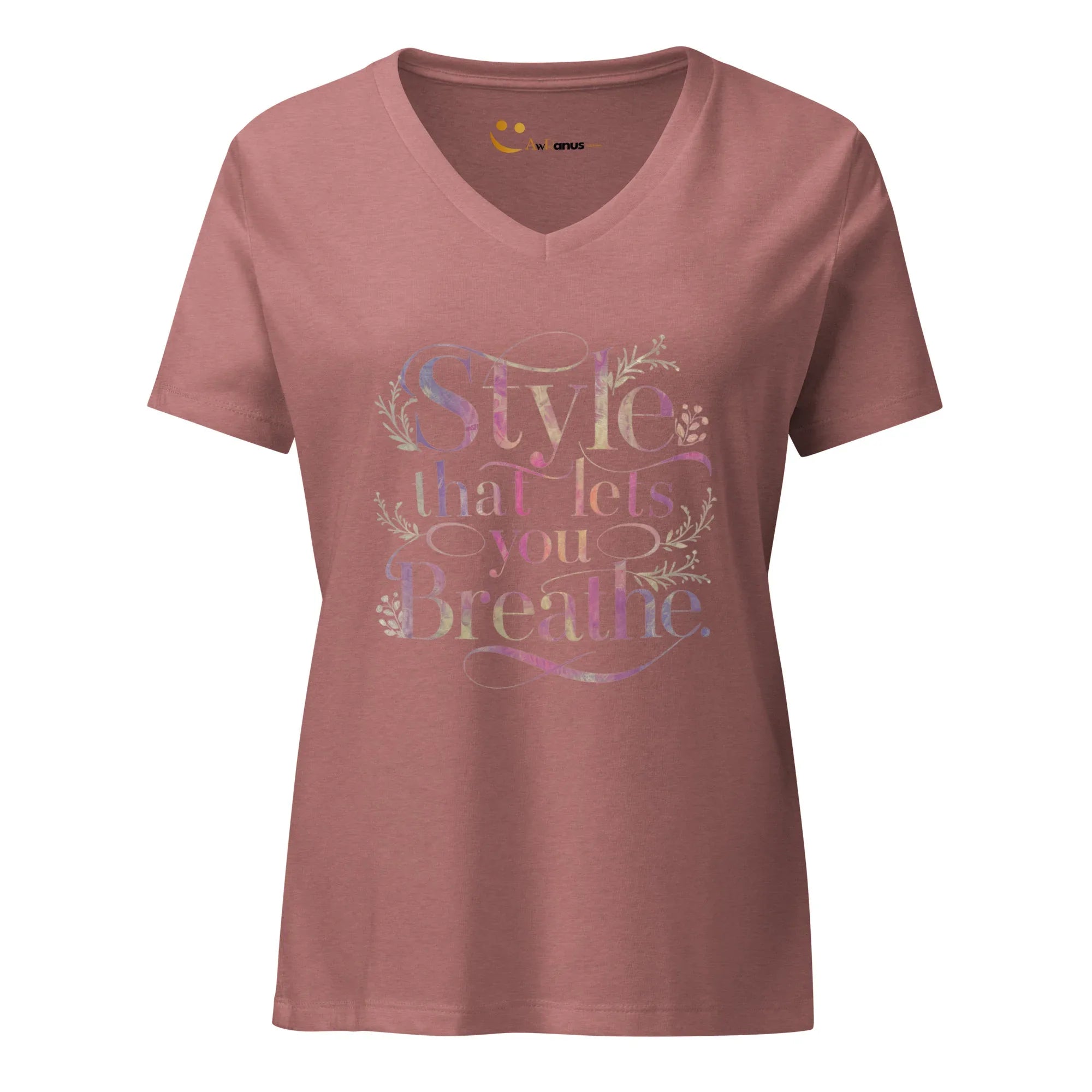 Women’s Relaxed V-Neck T-Shirt | Style That Lets You Breathe - AwRans Clothing