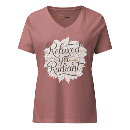 Women’s Relaxed V-Neck T-Shirt | Relaxed Yet Radiant - AwRans Clothing