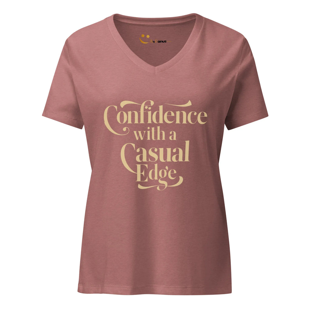 Women’s Relaxed V-Neck T-Shirt | Confidence With A Casual Edge - AwRans Clothing