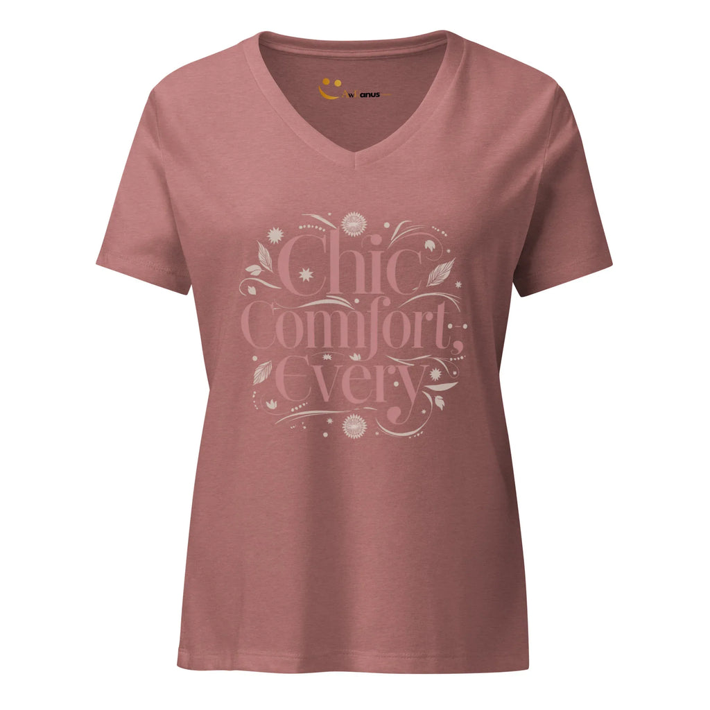 Women’s Relaxed V-Neck T-Shirt | Chic Comfort Every - AwRans Clothing