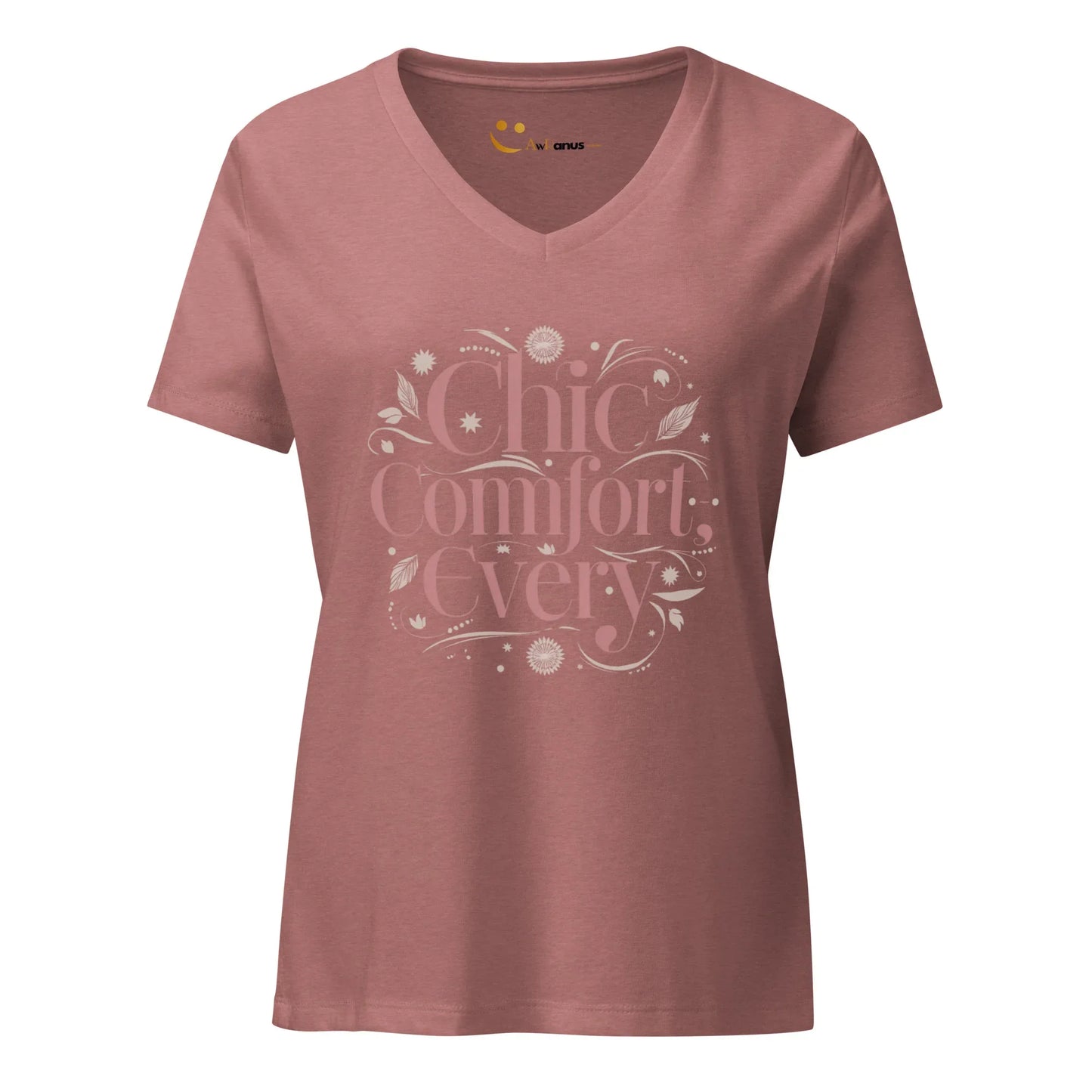 Women’s Relaxed V-Neck T-Shirt | Chic Comfort Every - AwRans Clothing