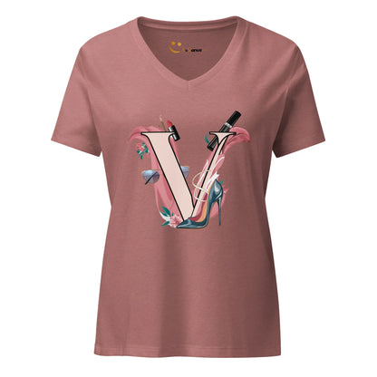 Women’s Relaxed V-Neck T-Shirt | V - AwRans Clothing