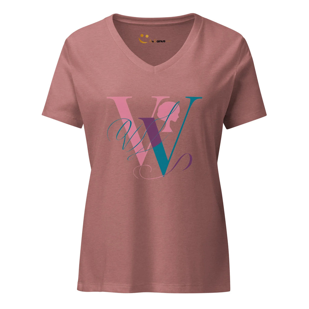 Women’s Relaxed V-Neck T-Shirt | W - AwRans Clothing