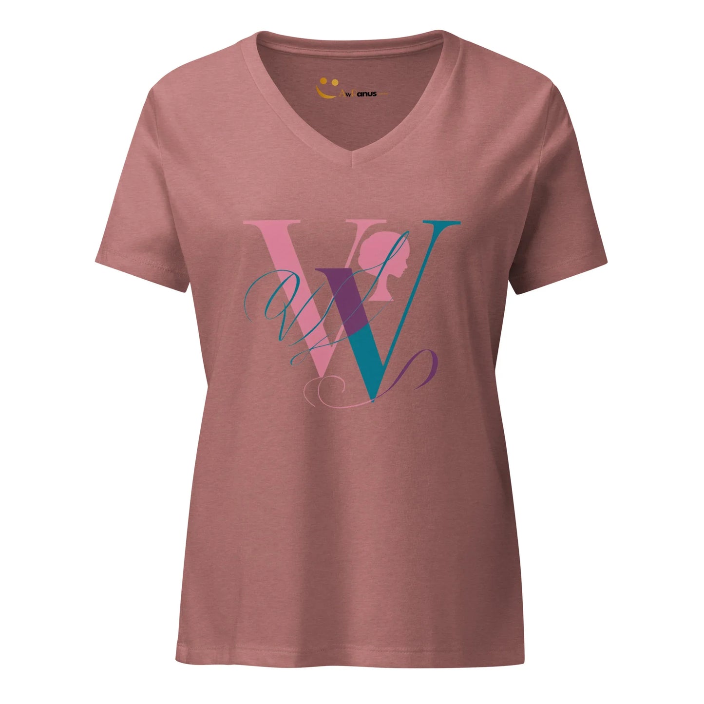 Women’s Relaxed V-Neck T-Shirt | W - AwRans Clothing