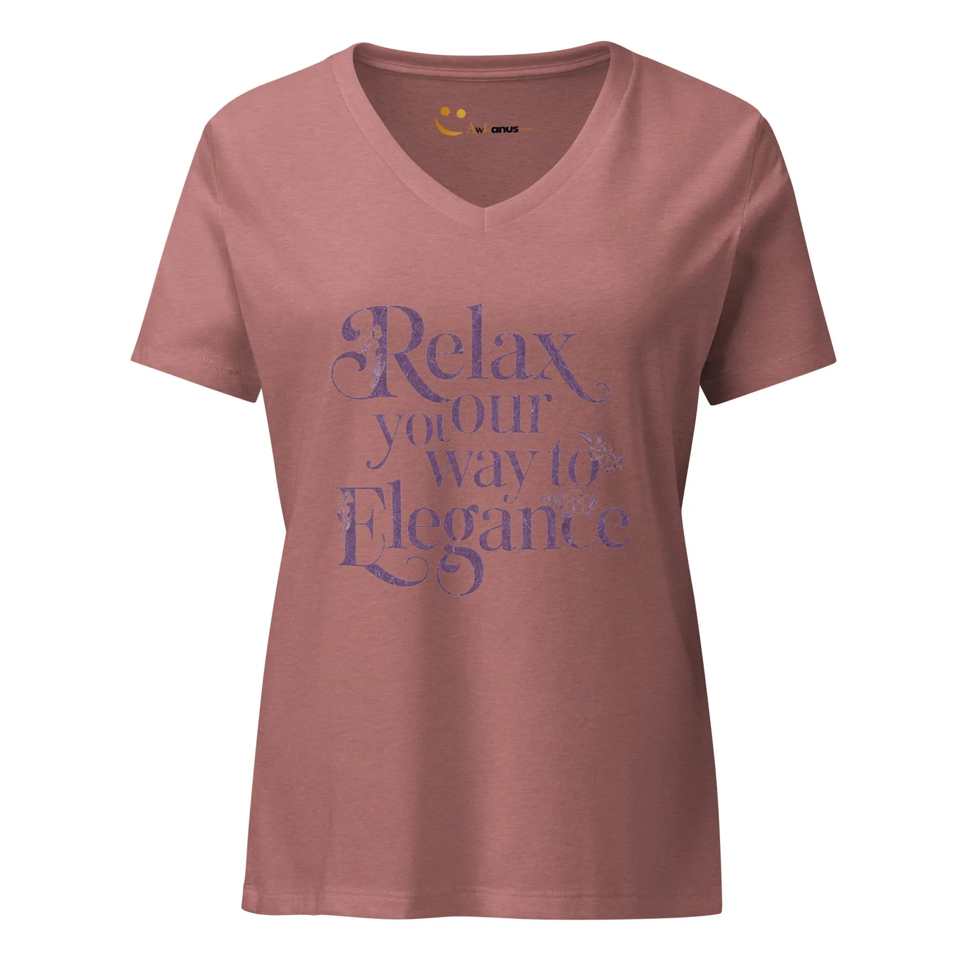 Women’s Relaxed V-Neck T-Shirt | Relax Your Way To Elegnce - AwRans Clothing
