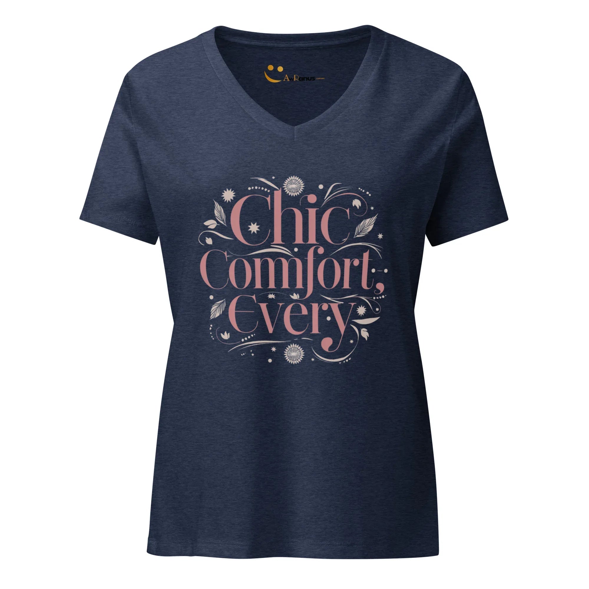 Women’s Relaxed V-Neck T-Shirt | Chic Comfort Every - AwRans Clothing