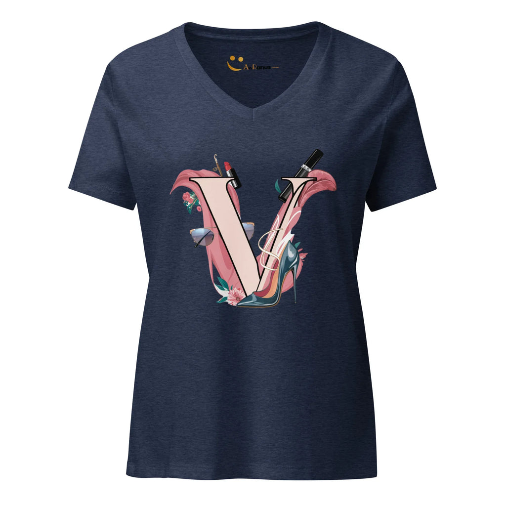 Women’s Relaxed V-Neck T-Shirt | V - AwRans Clothing