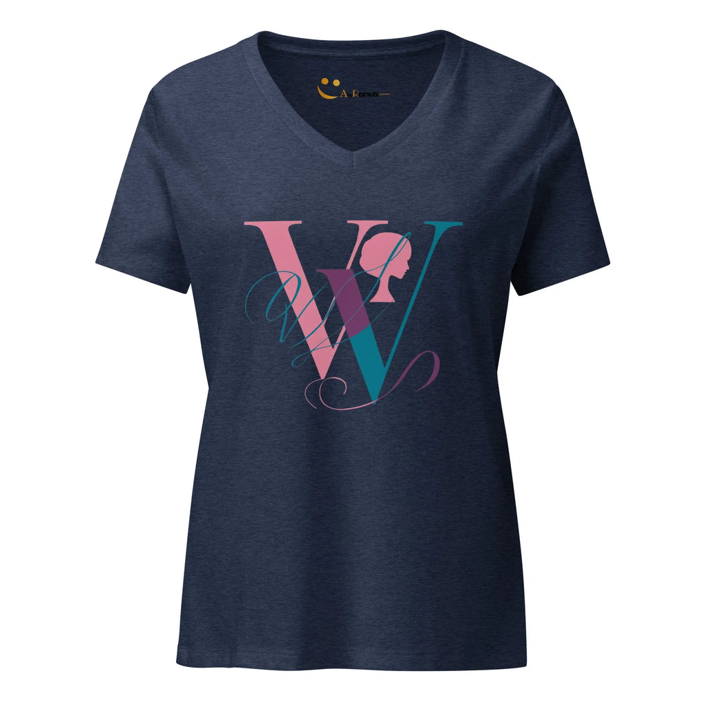 Women’s Relaxed V-Neck T-Shirt | W - AwRans Clothing