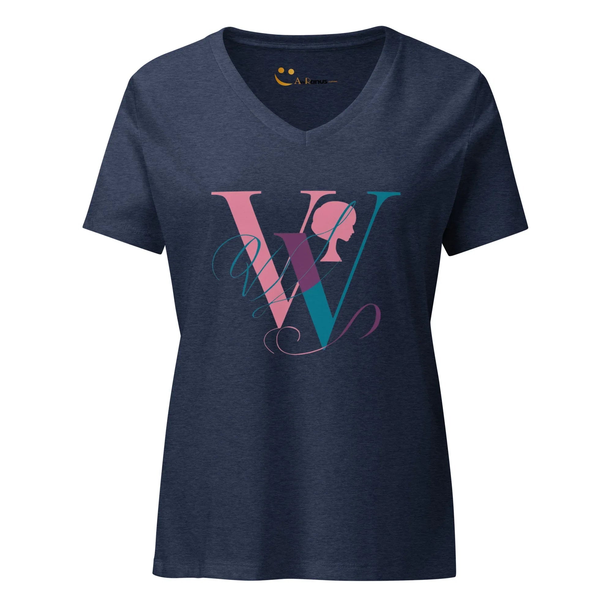 Women’s Relaxed V-Neck T-Shirt | W - AwRans Clothing
