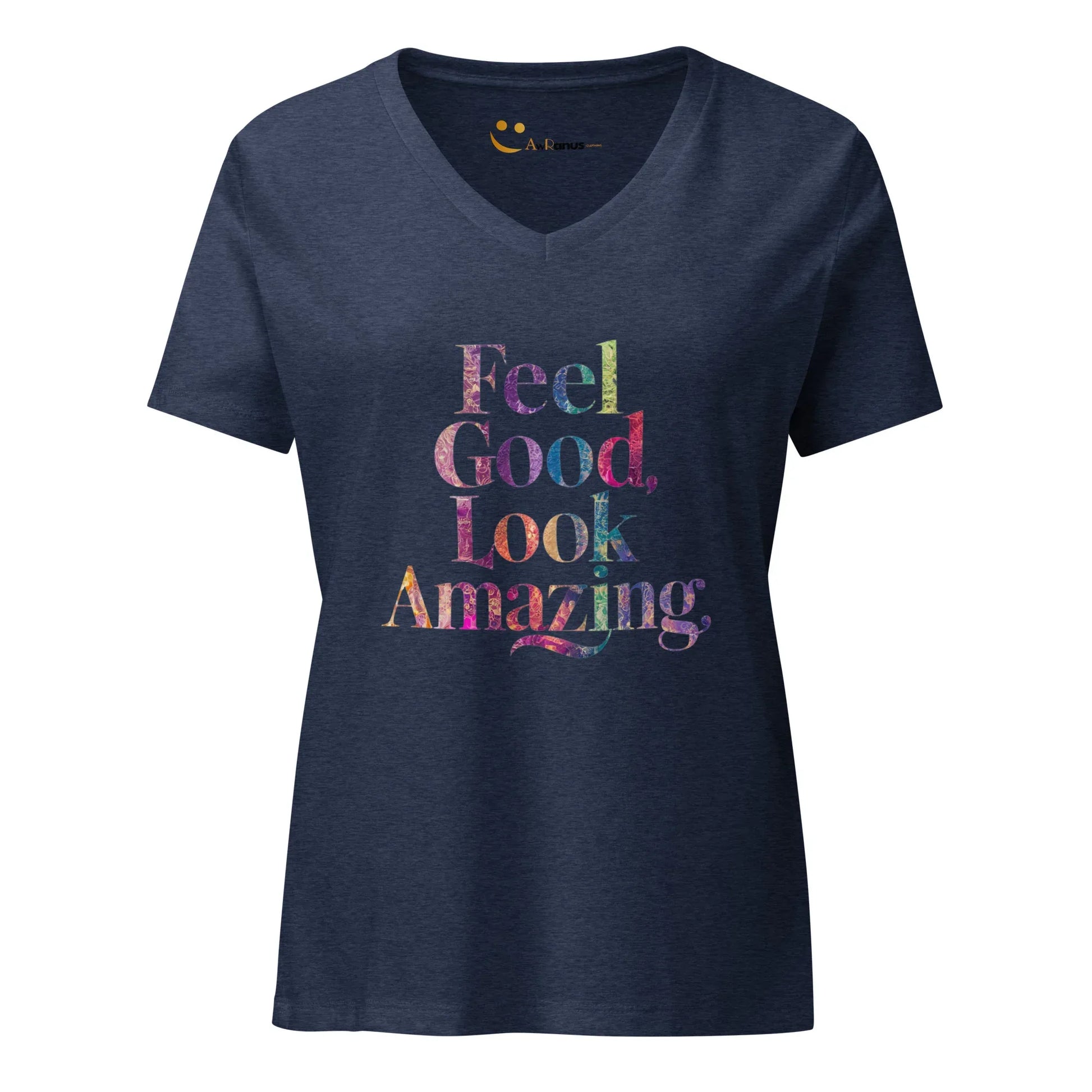 Women’s Relaxed V-Neck T-Shirt | Feel Good Look Amazing - AwRans Clothing
