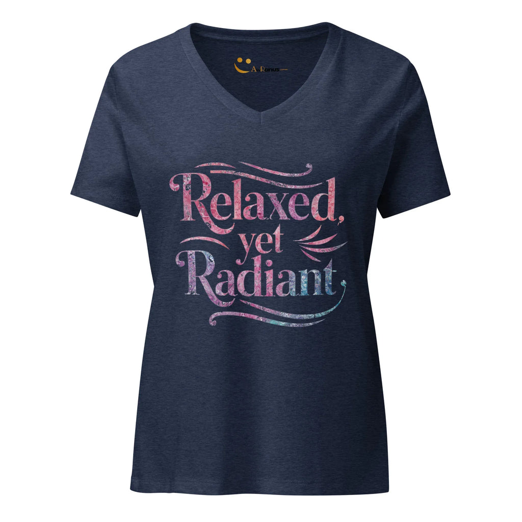 Women’s Relaxed V-Neck T-Shirt | Relaxed Yet Radiant - AwRans Clothing