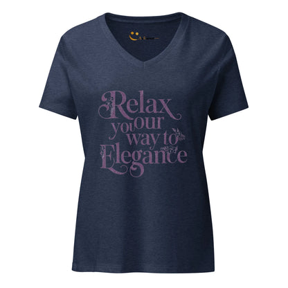 Women’s Relaxed V-Neck T-Shirt | Relax Your Way To Elegnce - AwRans Clothing