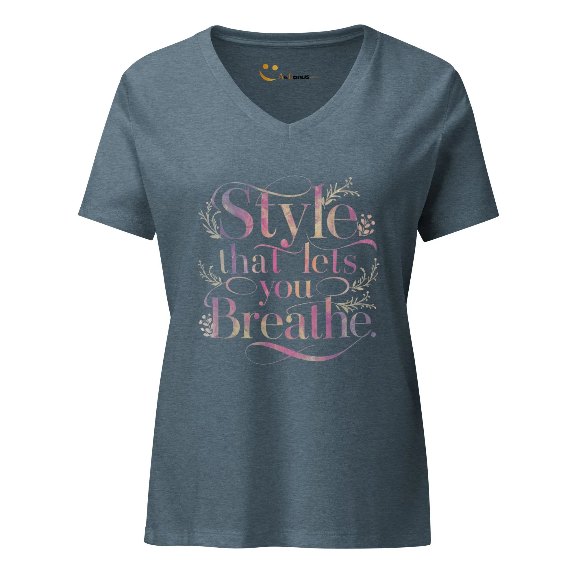 Women’s Relaxed V-Neck T-Shirt | Style That Lets You Breathe - AwRans Clothing
