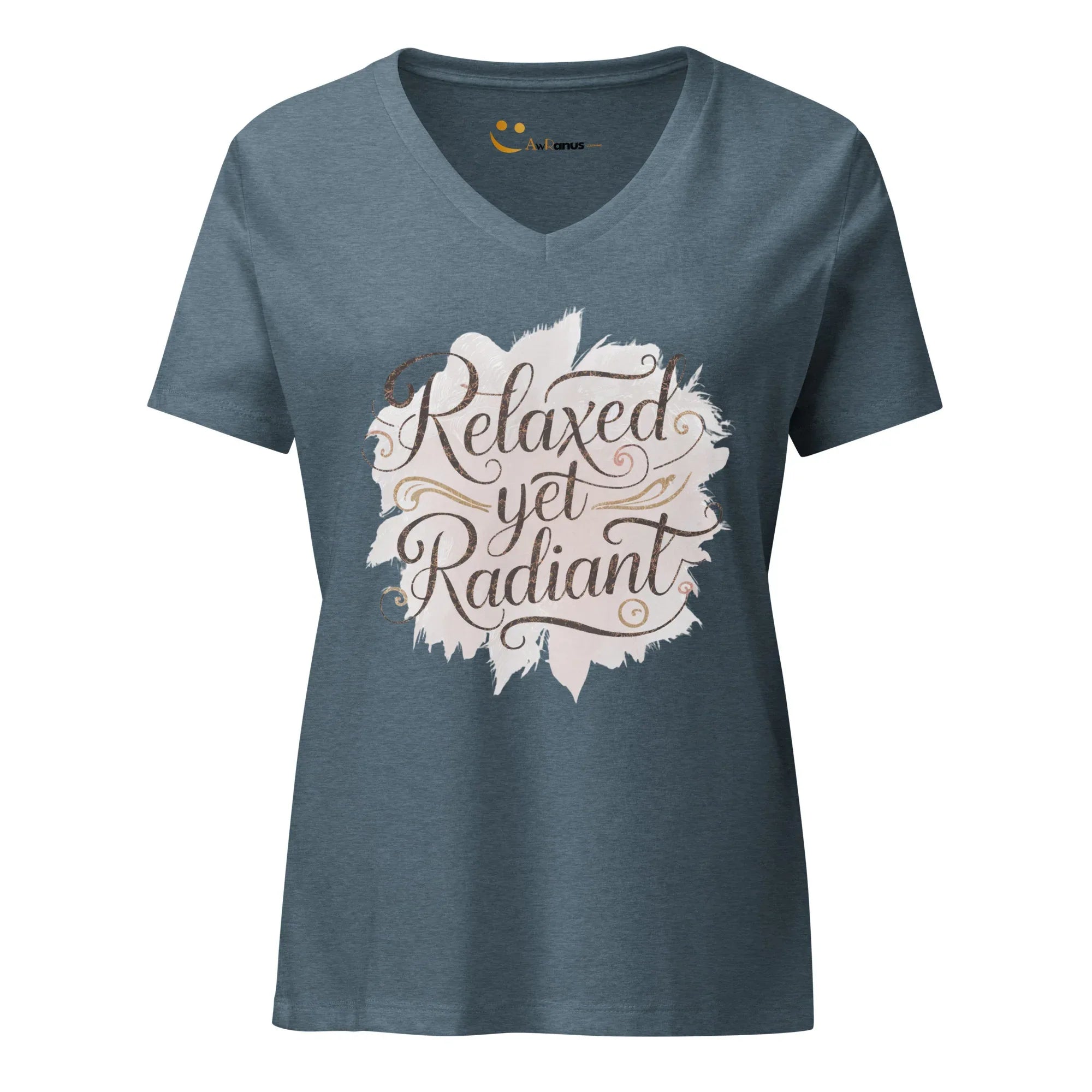 Women’s Relaxed V-Neck T-Shirt | Relaxed Yet Radiant - AwRans Clothing