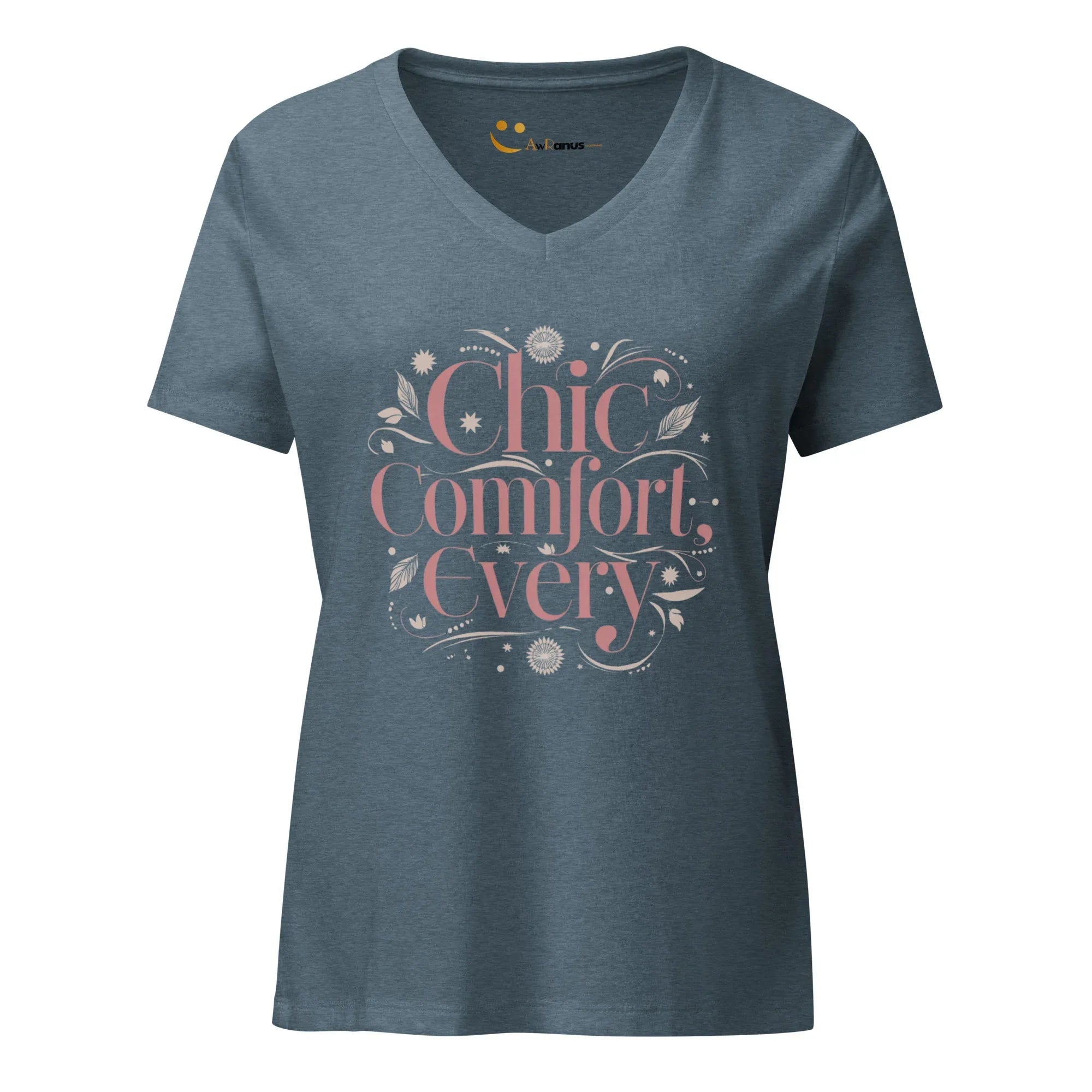 Women’s Relaxed V-Neck T-Shirt | Chic Comfort Every - AwRans Clothing