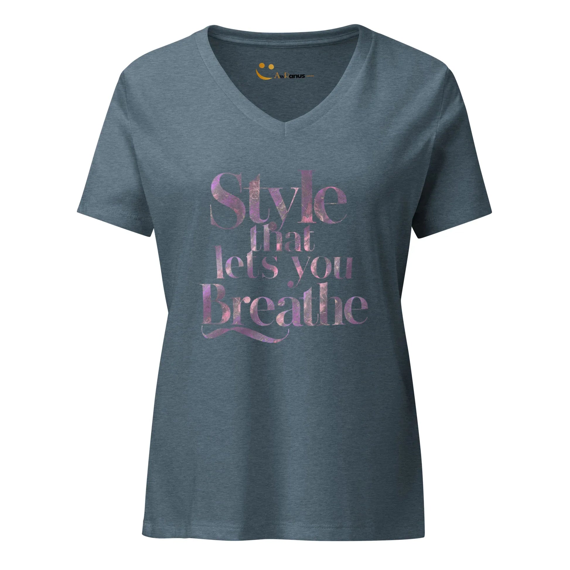Women’s Relaxed V-Neck T-Shirt | Style That Lets You Breathe - AwRans Clothing