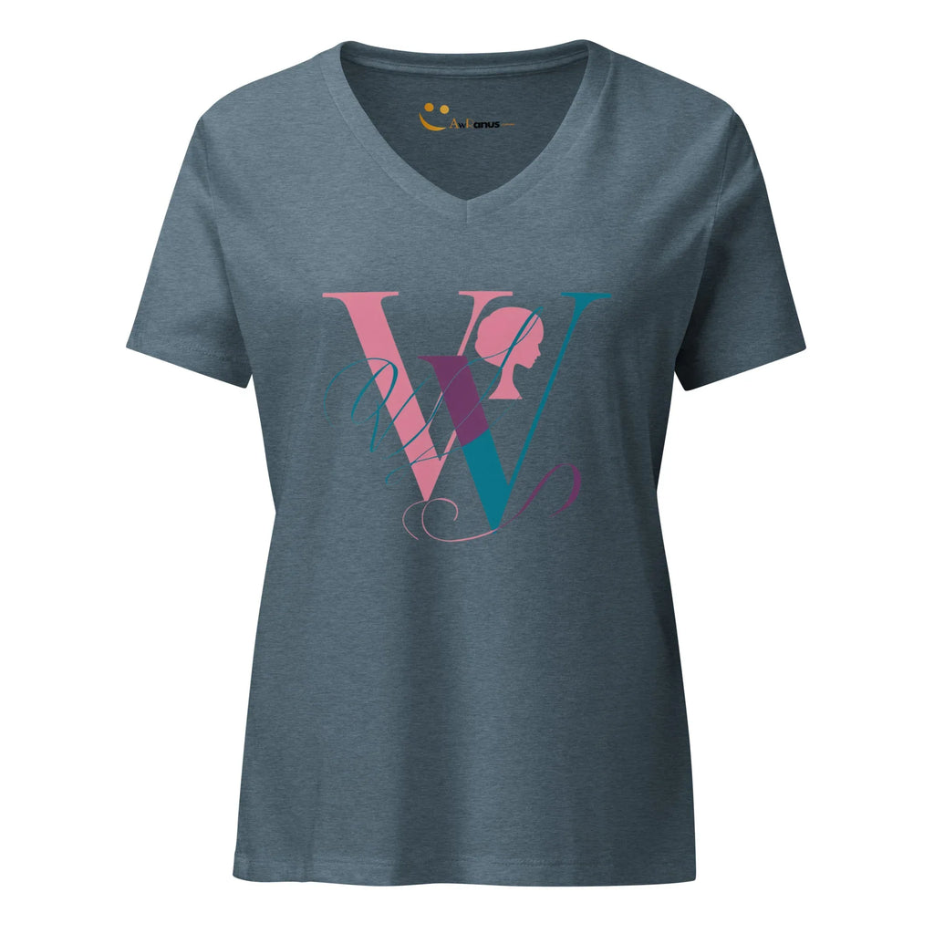 Women’s Relaxed V-Neck T-Shirt | W - AwRans Clothing