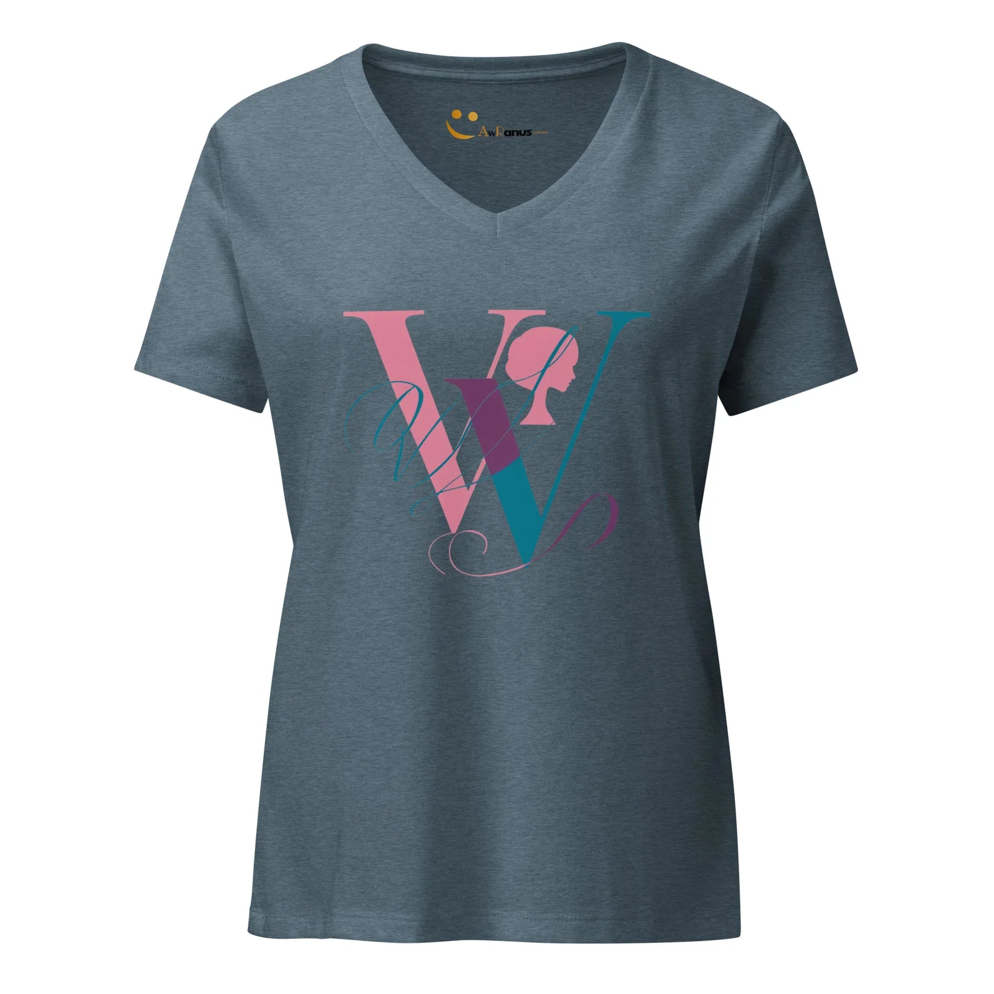 Women’s Relaxed V-Neck T-Shirt | W - AwRans Clothing