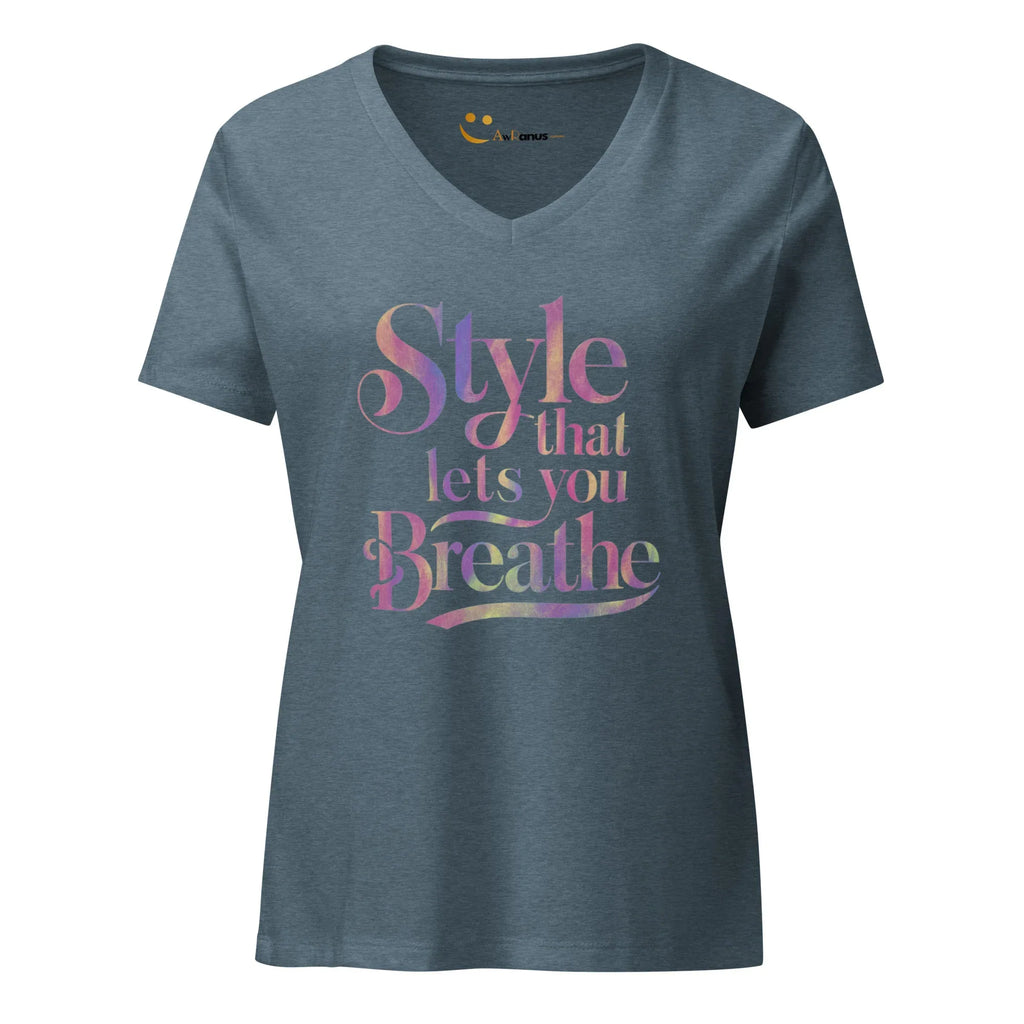Women’s Relaxed V-Neck T-Shirt | Style That Lets You Breathe - AwRans Clothing