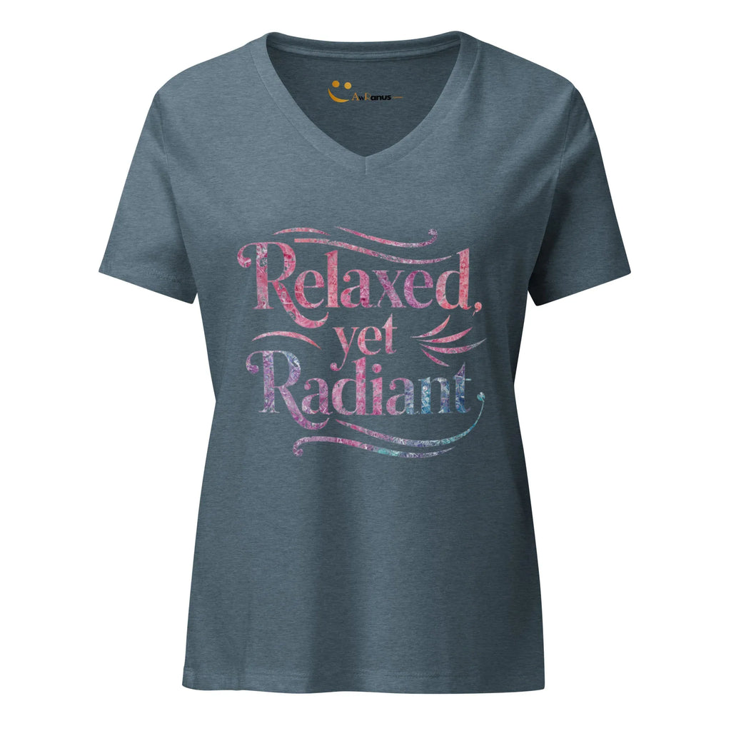 Women’s Relaxed V-Neck T-Shirt | Relaxed Yet Radiant - AwRans Clothing