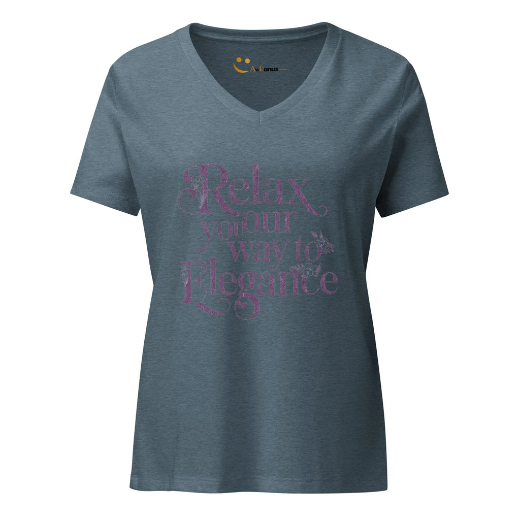 Women’s Relaxed V-Neck T-Shirt | Relax Your Way To Elegnce - AwRans Clothing