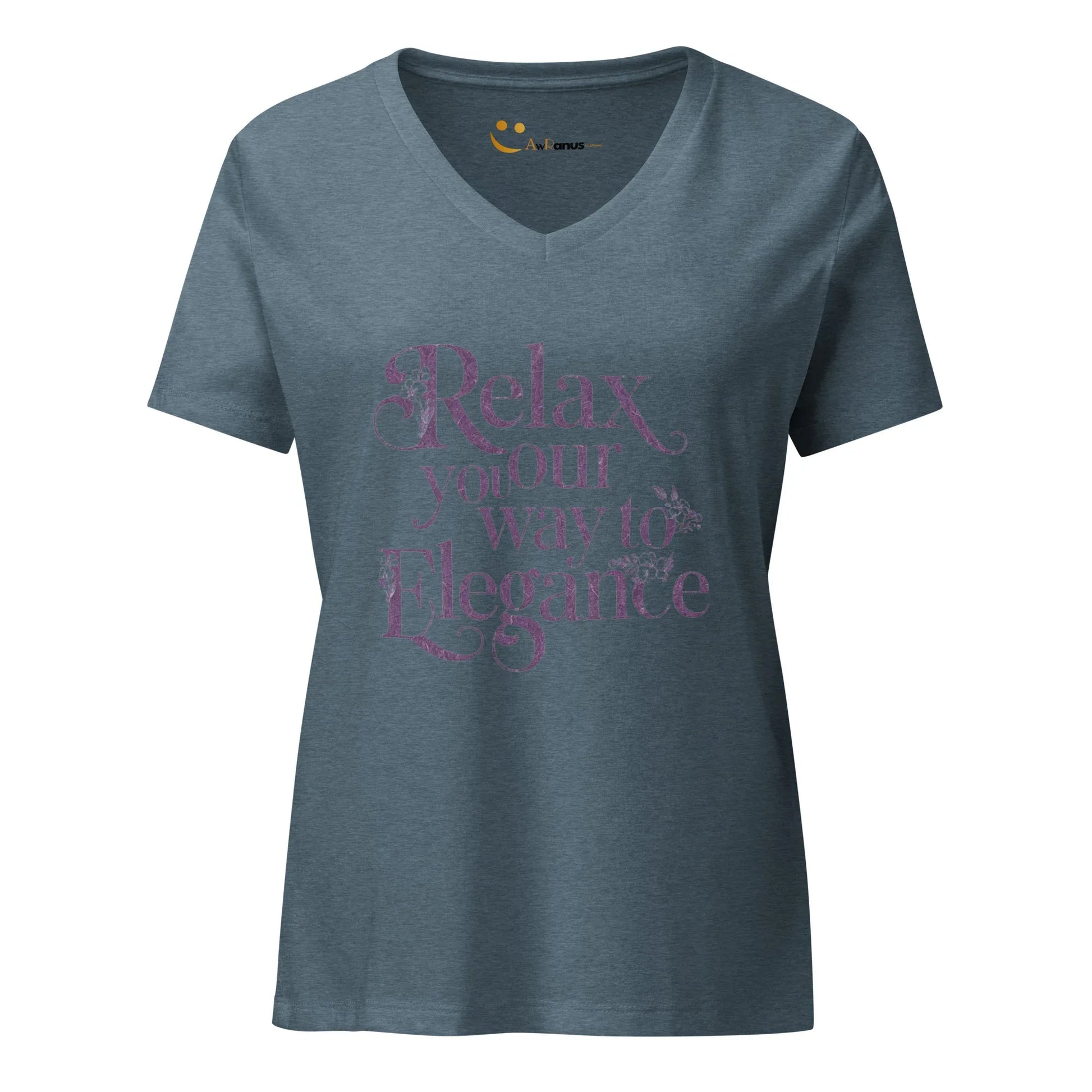 Women’s Relaxed V-Neck T-Shirt | Relax Your Way To Elegnce - AwRans Clothing