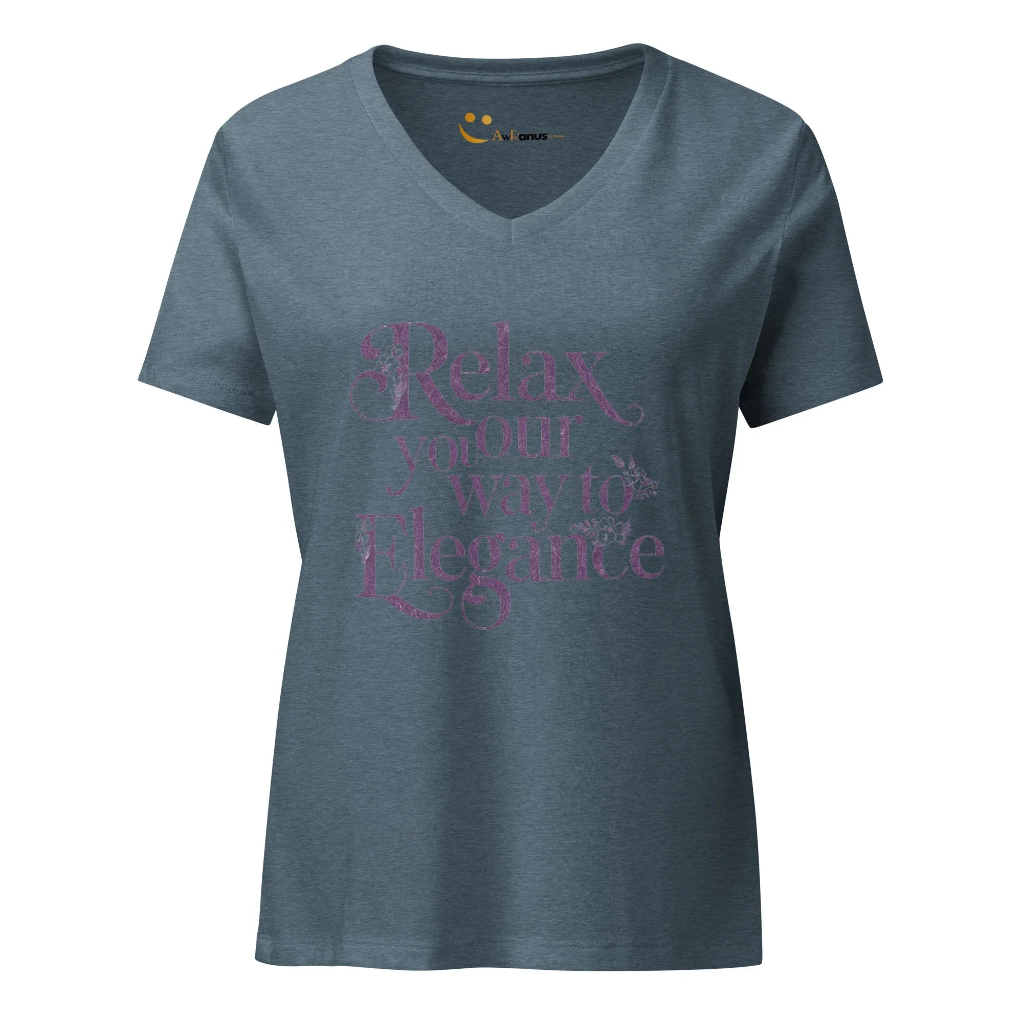 Women’s Relaxed V-Neck T-Shirt | Relax Your Way To Elegnce - AwRans Clothing